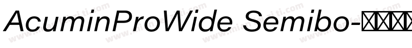 AcuminProWide Semibo字体转换